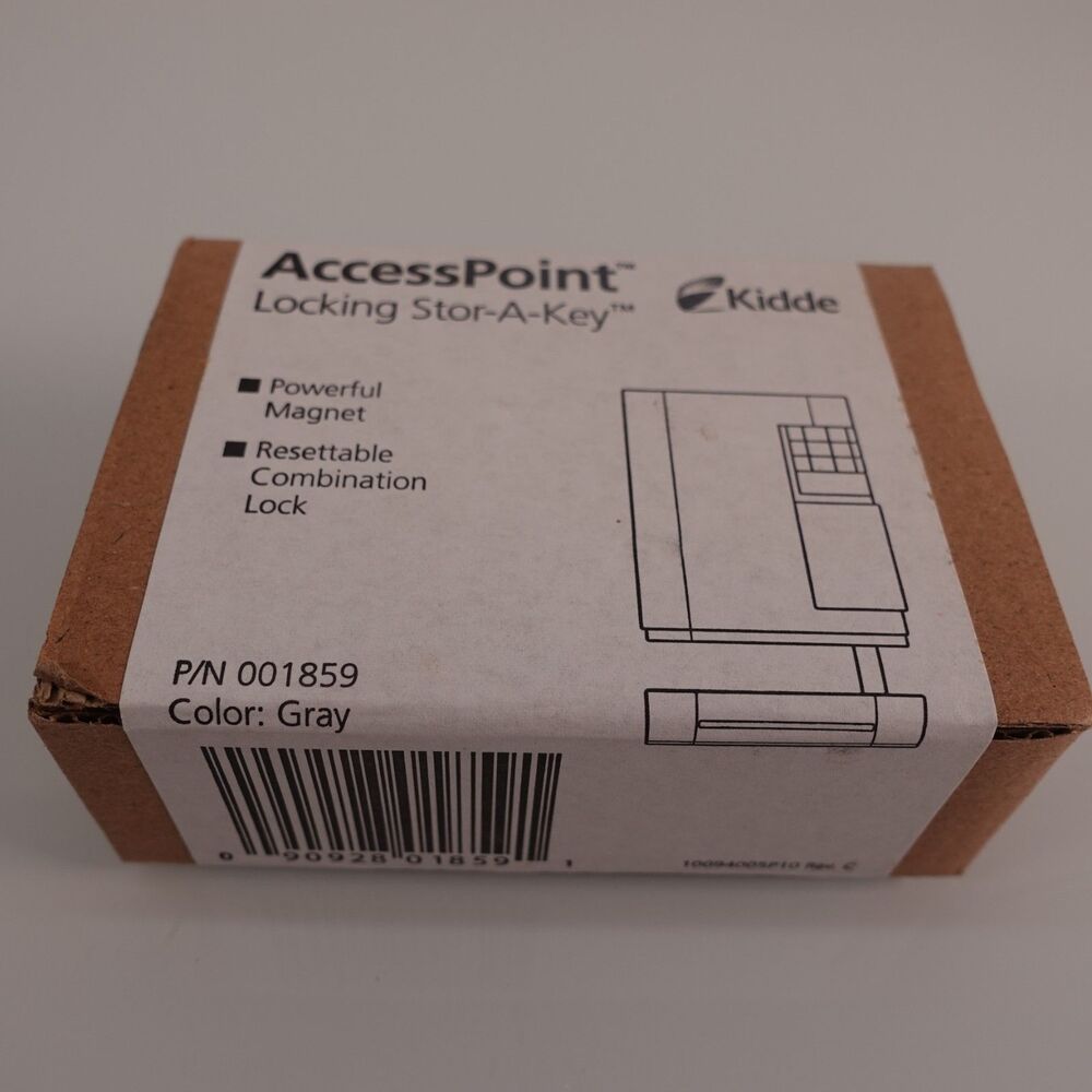 Kidde Access Point Locking Stor-A-Key P/N 001859 Grey Combination Lock New